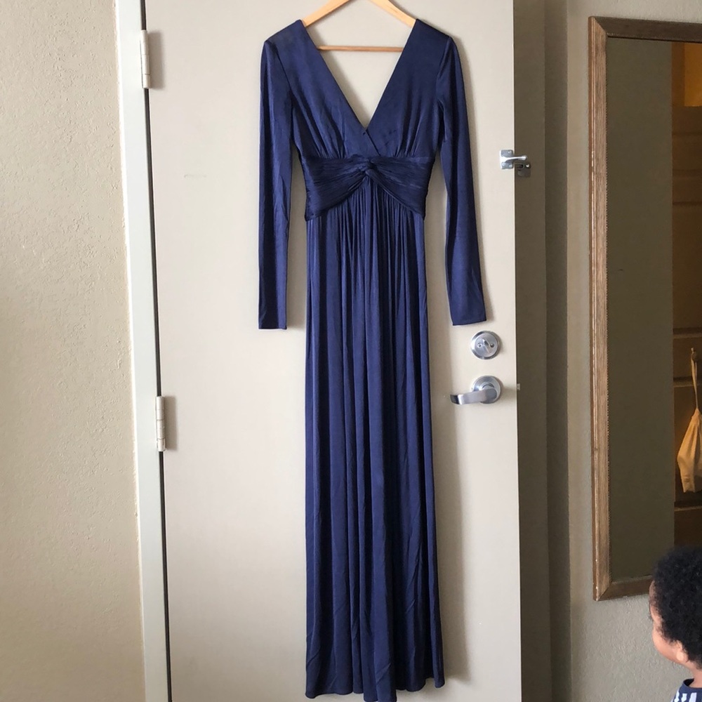 Navy Blue Evening Gown